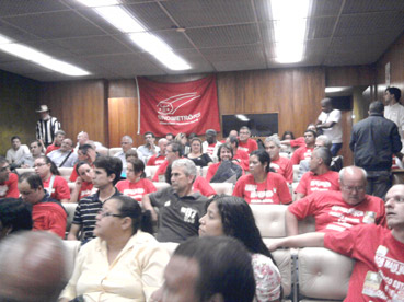 Metroviários em Brasília, dia 25/10/2011