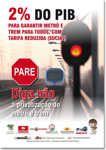 Campanha 2% do PIB para o transporte público