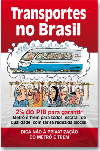 Cartilha da Campanha 2% do PIB para o transporte público Cartilha da Campanha 2% do PIB para o transporte público