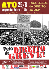 Ato pelo direito de greve