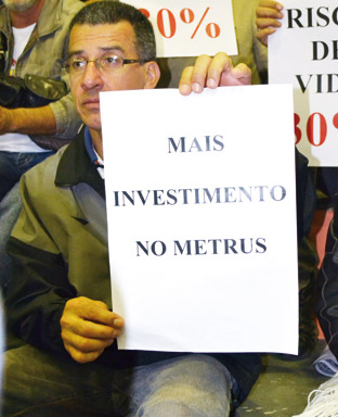 A melhoria do Metrus faz parte das reivindicações da categoria