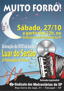Gravação do DVD da banda Luar do Sertão