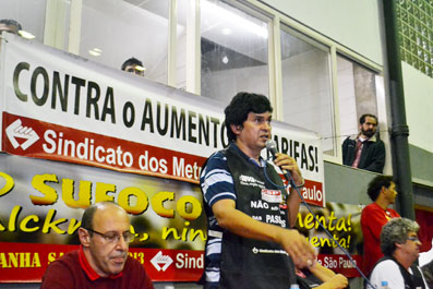 Altino, presidente do Sindicato dos Metroviários de São Paulo