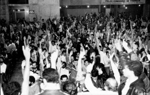 assembéial no sindicato dos metalurgicos de são paulo campanha salarial - nov/84