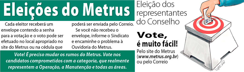 Participe das eleições do Metrus