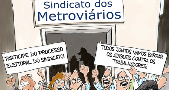 Participe das assembleias dia 23/6, quinta-feira! Vamos organizar a eleição do Sindicato!