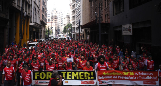 Contra reformas trabalhadores vão às ruas dia 20