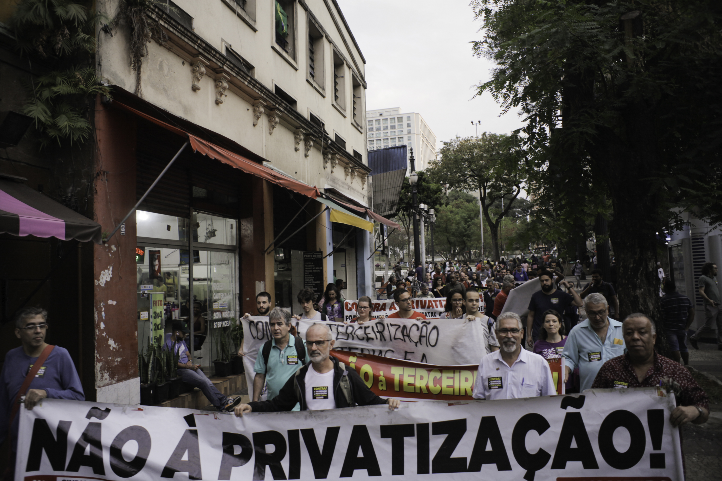 Ato contra a privatização, terceirização e a retirada de direitos