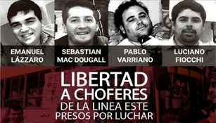 Nota de solidariedade: Liberdade a todos os trabalhadores presos por lutar na Argentina, no Brasil e em todo o mundo