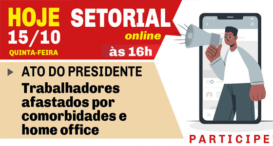 SETORIAL HOJE, 15/10 SOBRE O ATO DO PRESIDENTE DO METRÔ.