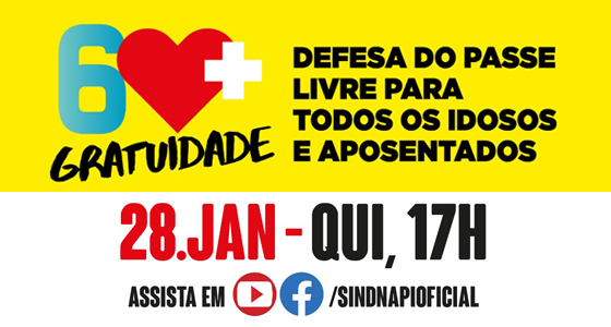 Doria e Covas RETIRAM GRATUIDADE de idosos no transporte. Entidades fazem ato on-line em 28/1