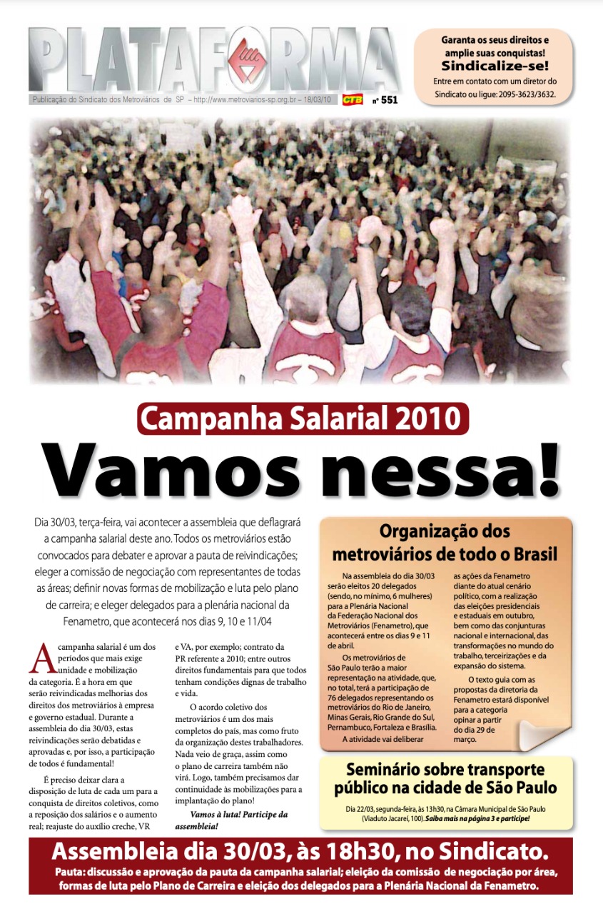 Plataforma, 551 – 18/03/2010