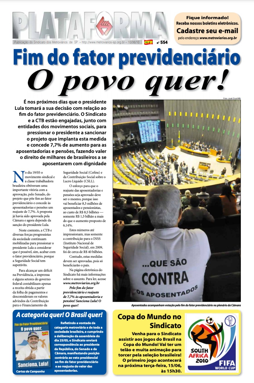 Plataforma, 554 – 10/06/2010