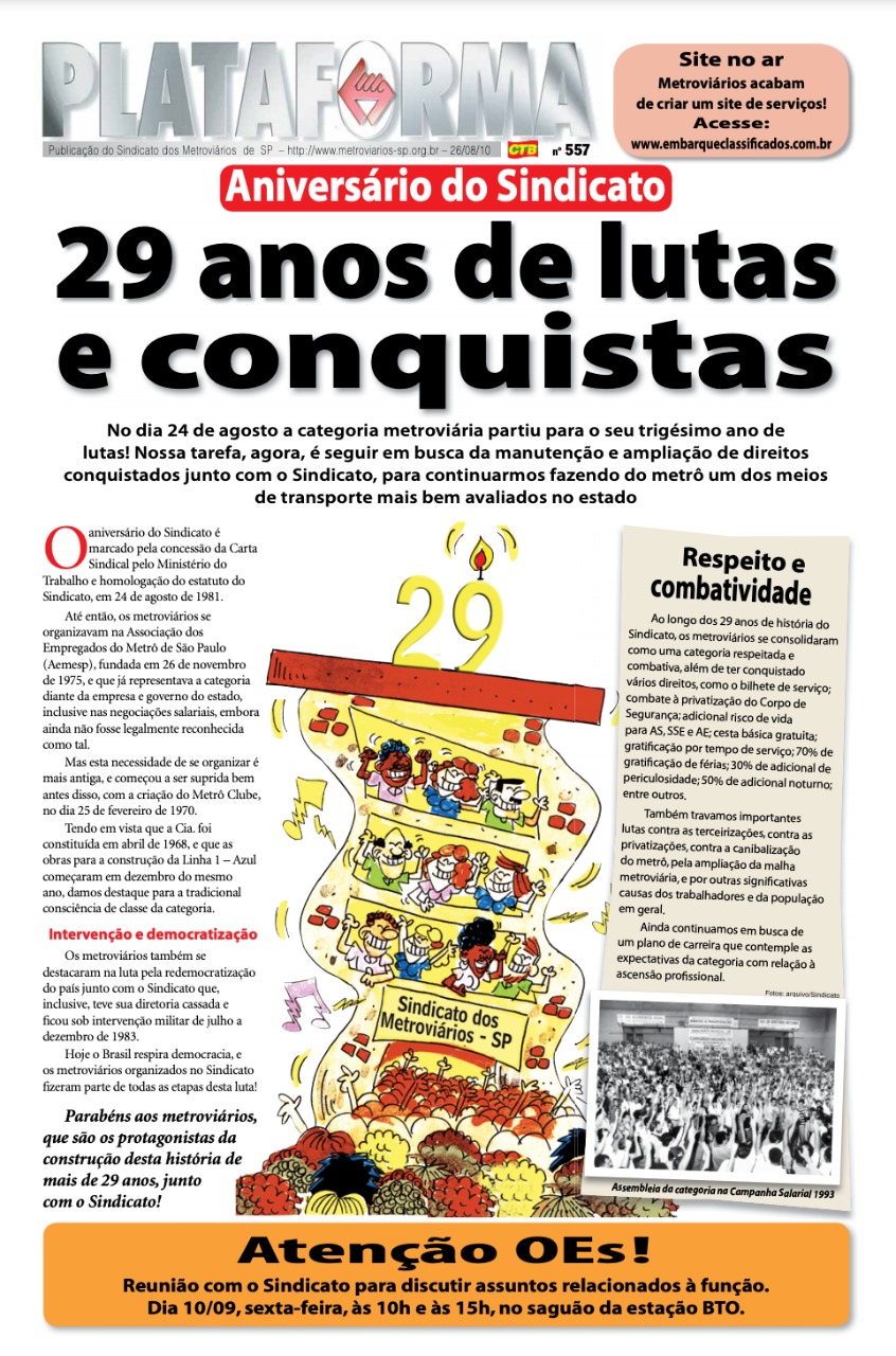 Plataforma, 557 – 26/08/2010