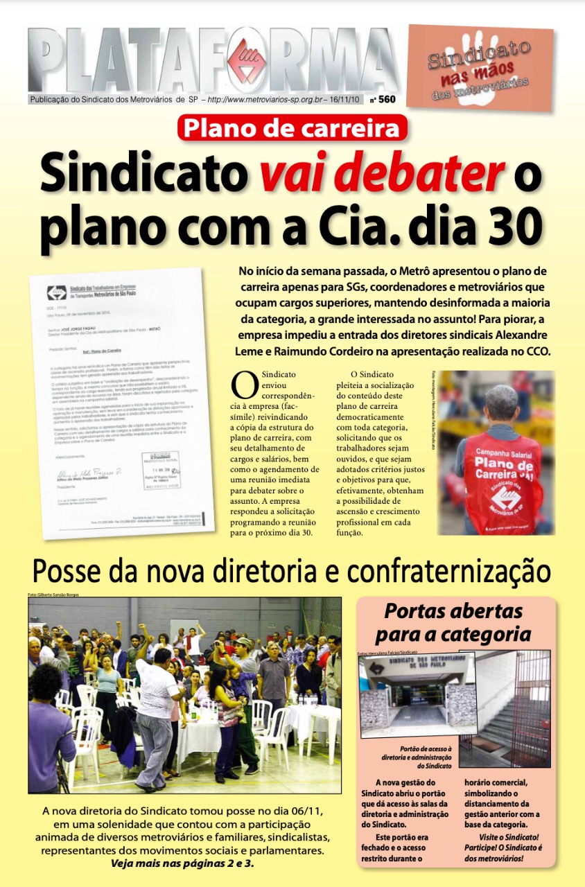 Plataforma, 560 – 16/11/2010