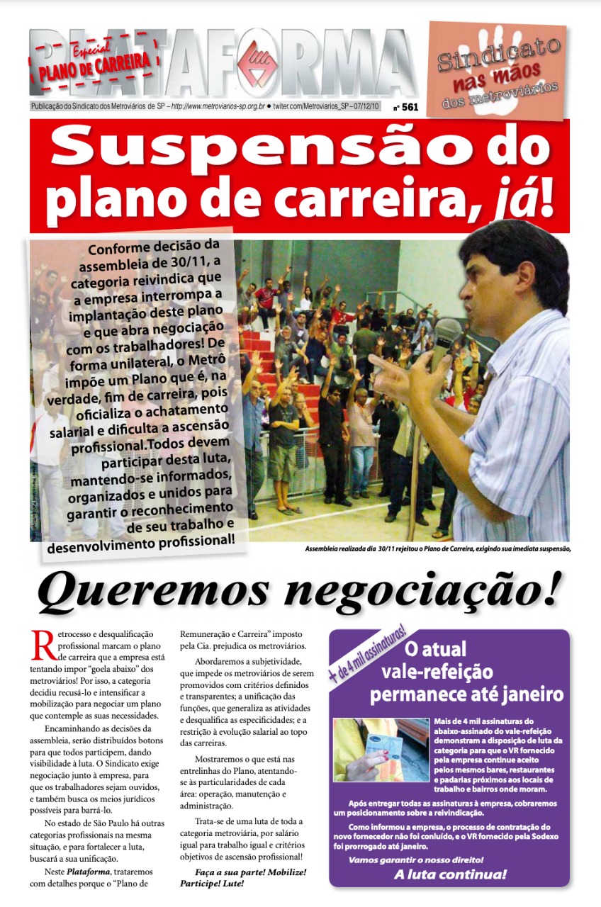 Plataforma, 561 – 07/12/2010