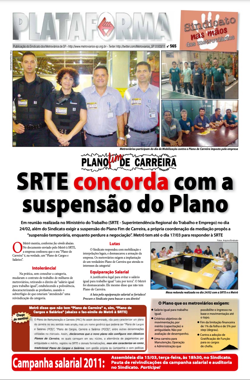 Plataforma, 565 – 01/03/2011