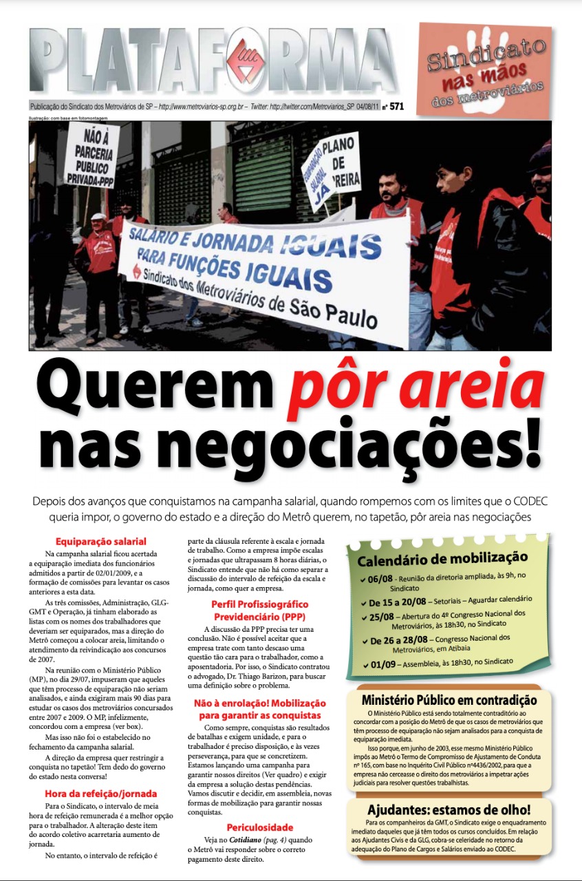 Plataforma, 571 – 05/08/2011