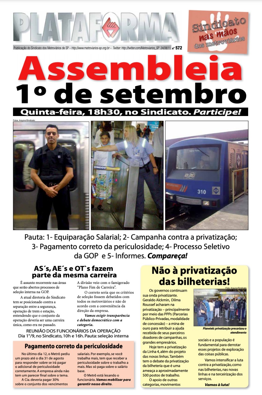 Plataforma, 572 – 24/08/2011