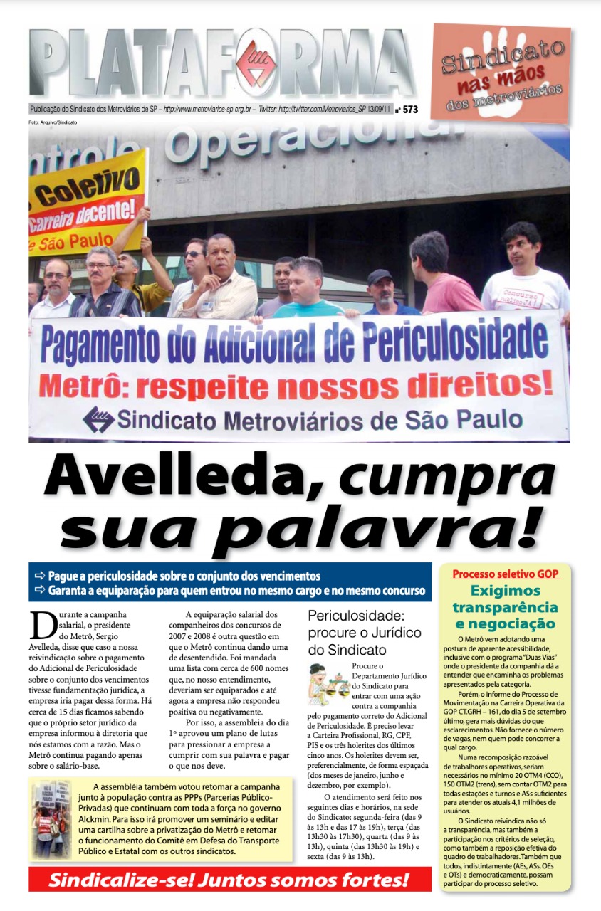 Plataforma, 573 – 13/09/2011