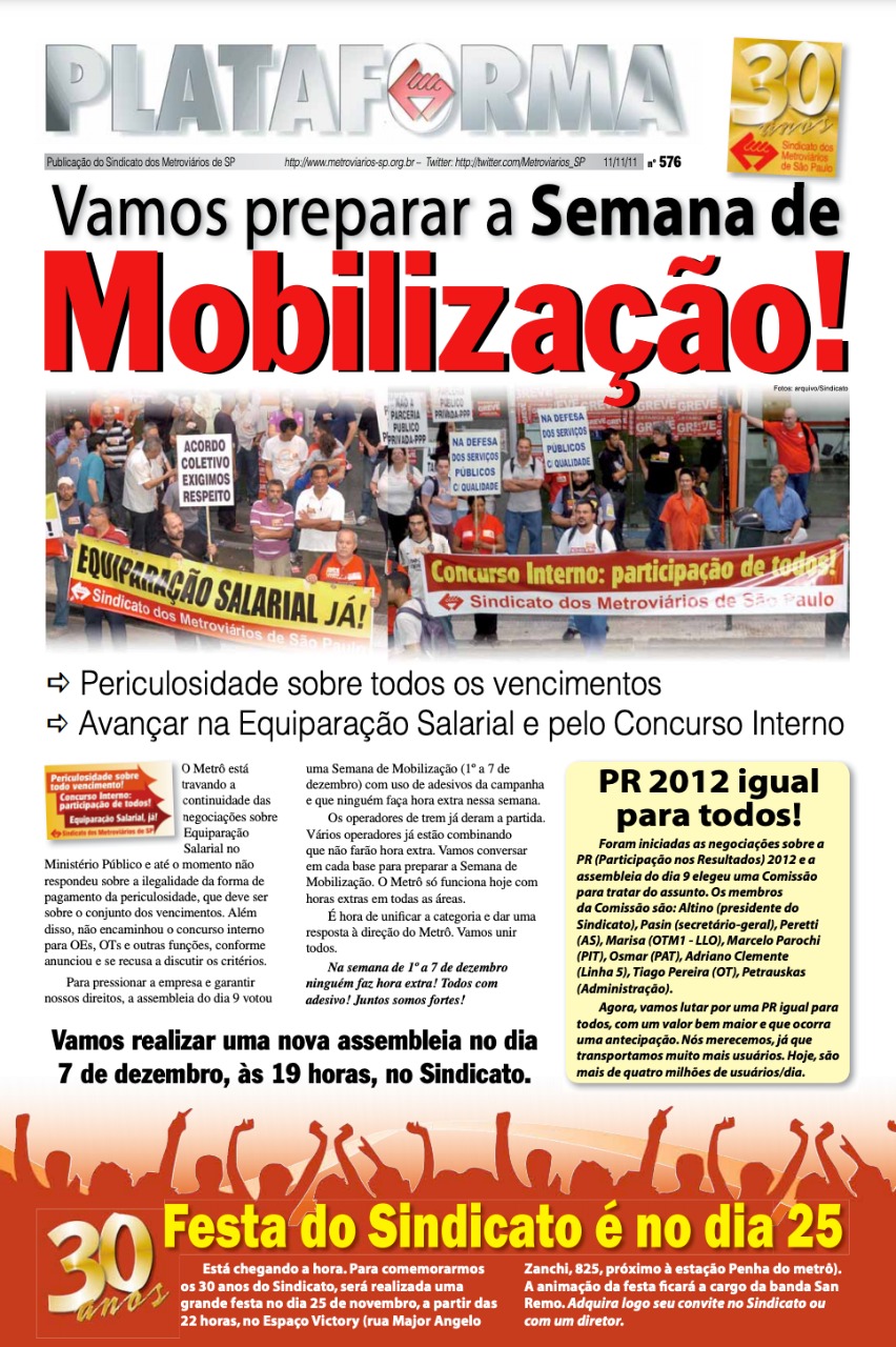 Plataforma, 576 – 11/11/2011