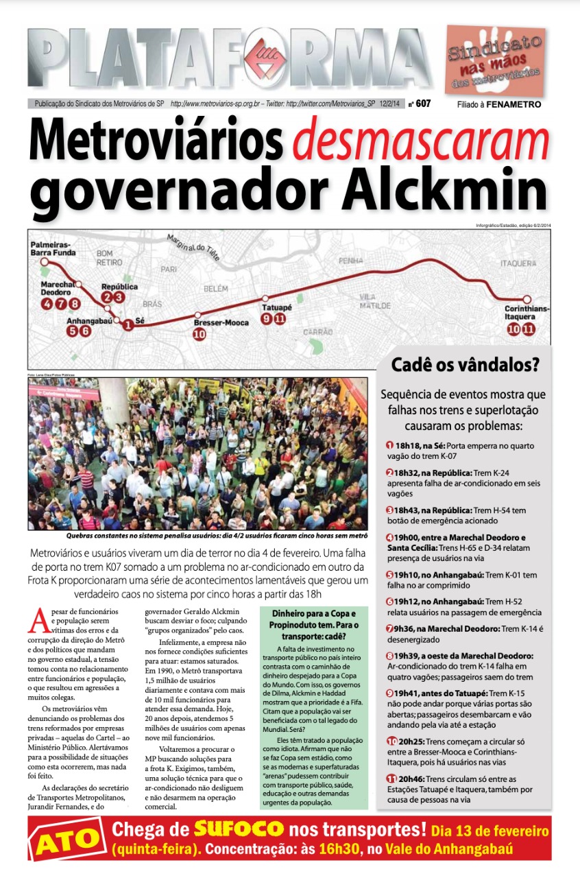 Plataforma, 607 – 13/02/2014