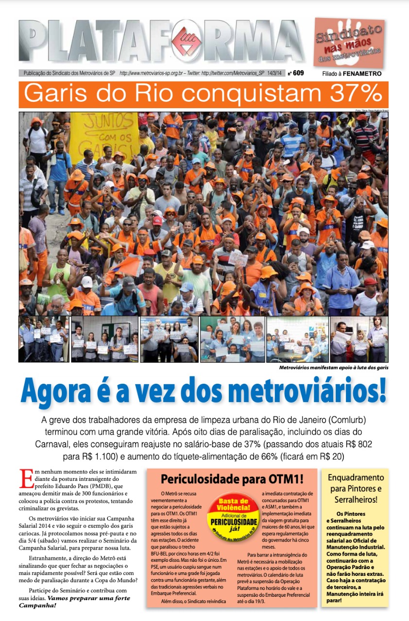 Plataforma, 609 – 14/03/2014