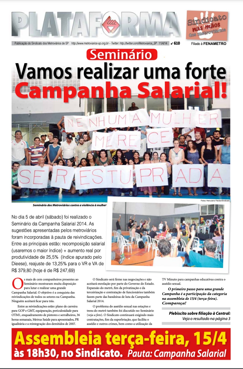 Plataforma, 610 – 11/04/2014