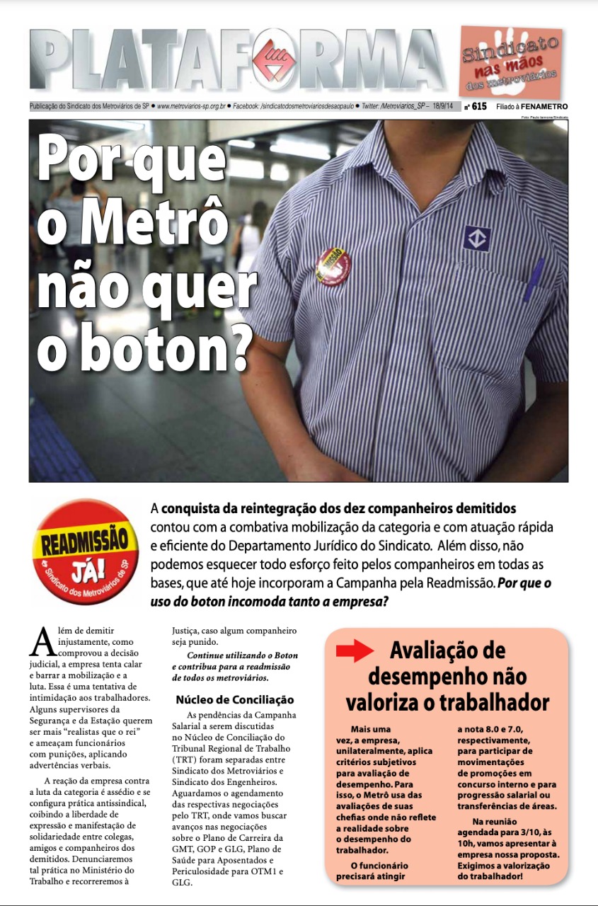 Plataforma, 615 – 18/09/2014