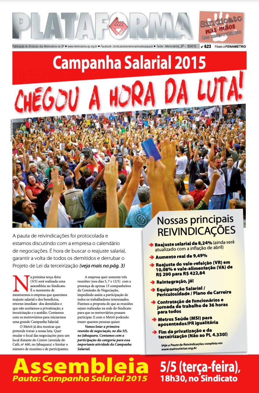 Plataforma, 623 – 30/04/2015