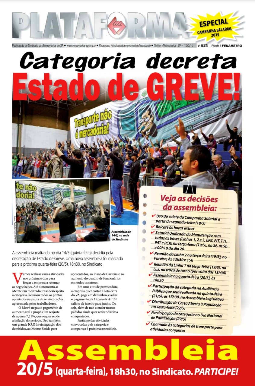 Plataforma, 624 – 16/05/2015