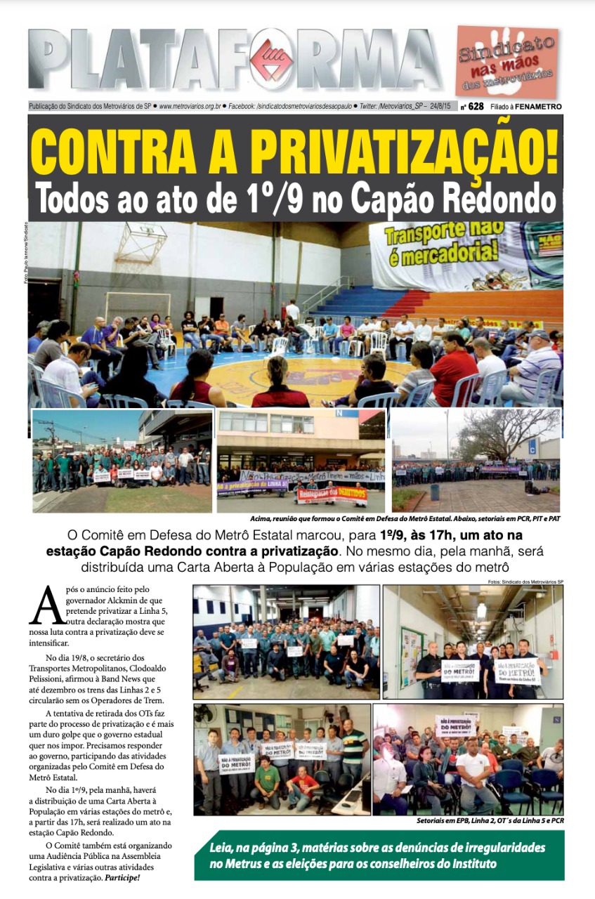 Plataforma, 628 – 24/08/2015