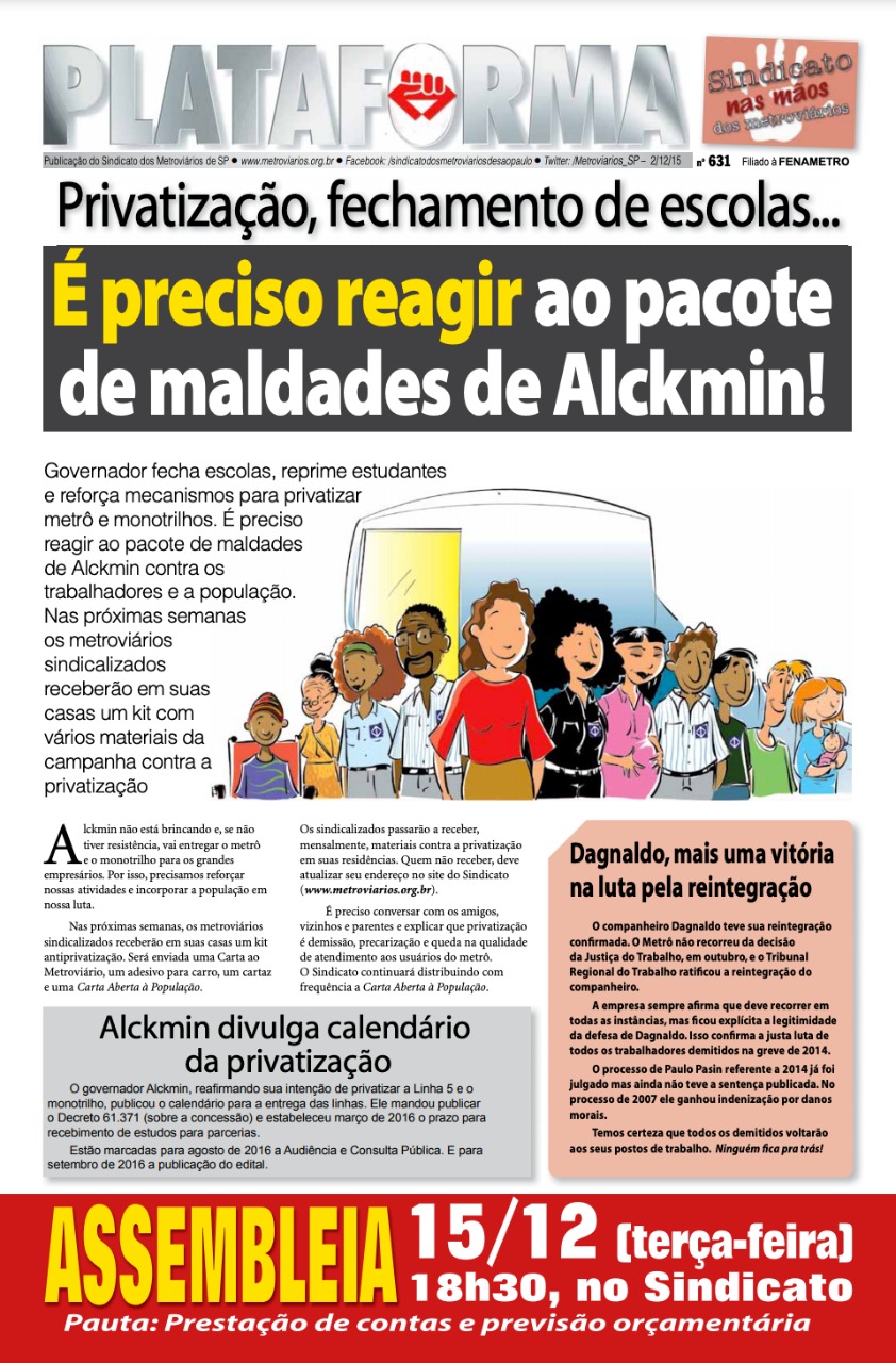 Plataforma, 631 – 02/12/2015