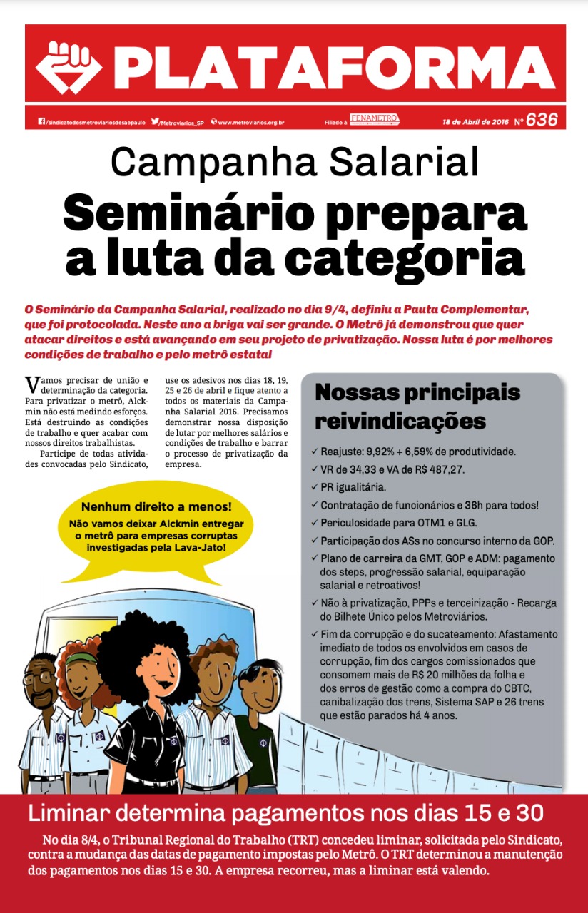 Plataforma, 636 – 18/04/2016