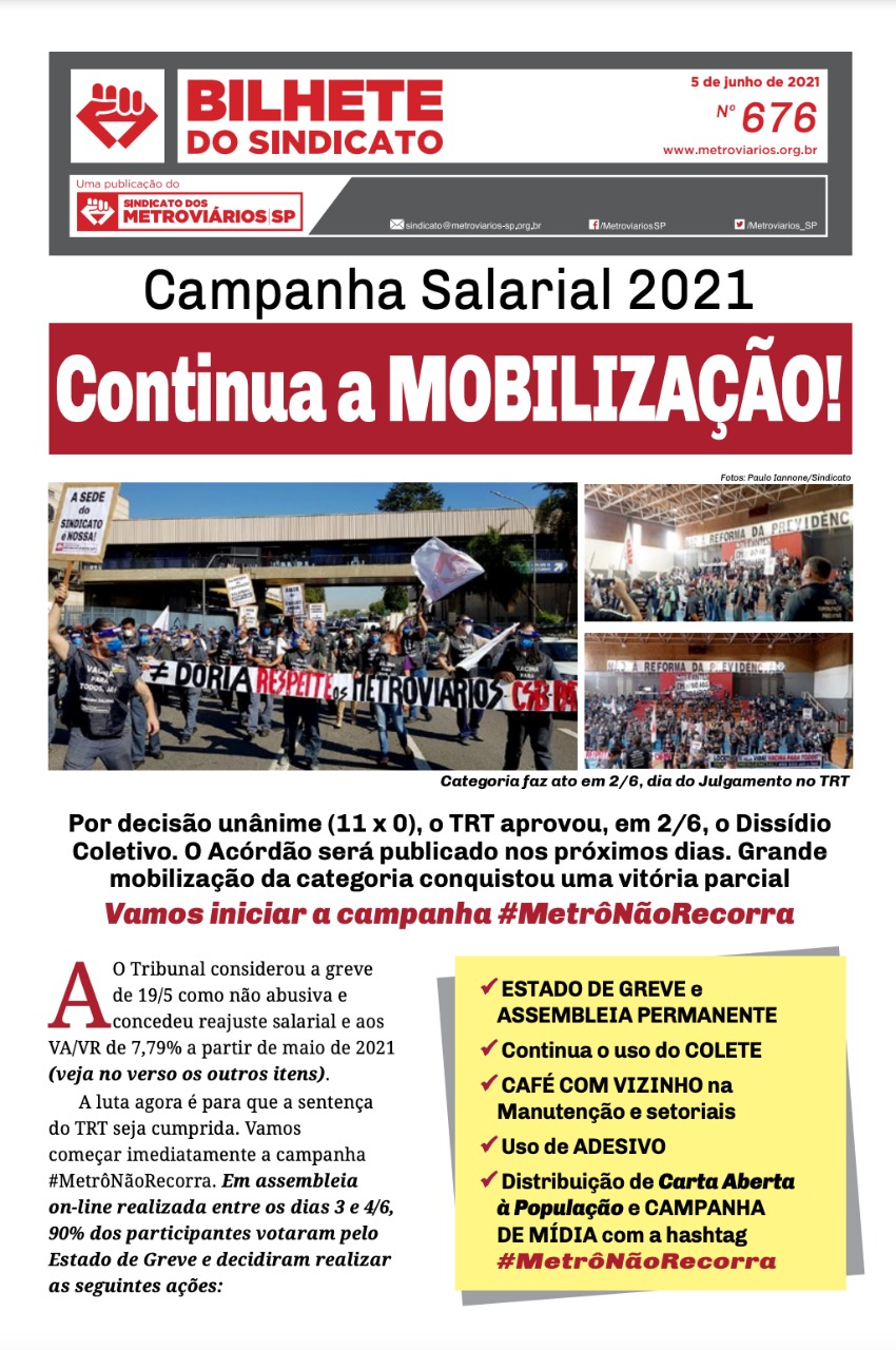 Bilhete nº 676 – 05/06/2021