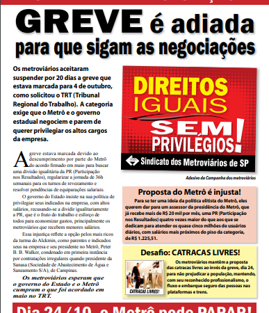 Carta Aberta à População – 09/10/2012