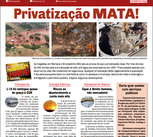 Informe Publicitário – Metrô News – 29/03/2019