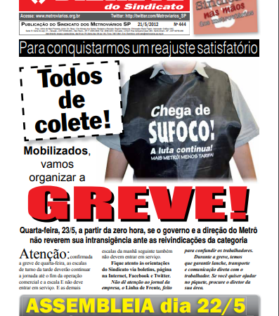 Bilhete nº 444 – 21/05/2012