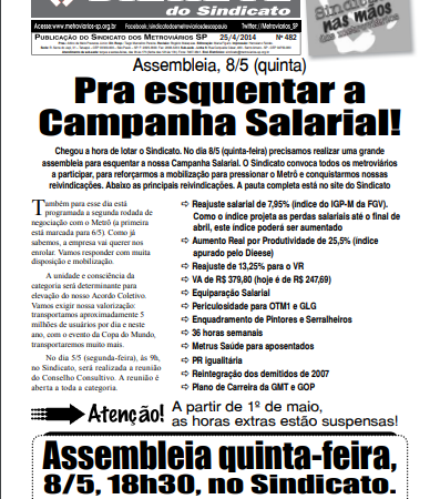 Bilhete nº 482 – 25/04/2014