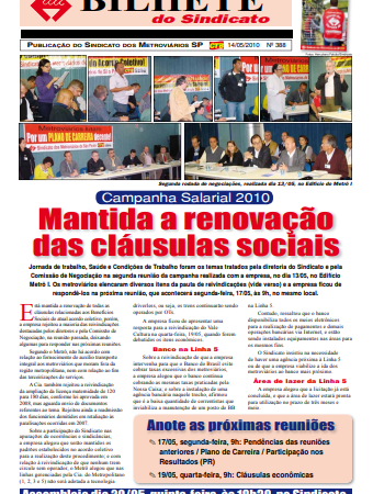 Bilhete nº 388 – 14/05/2010