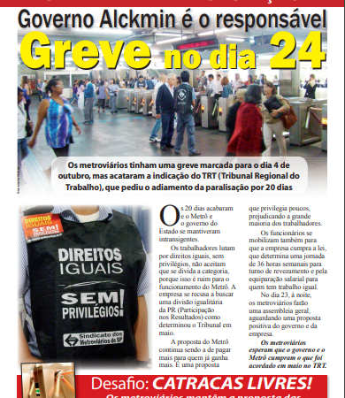 Carta Aberta à População – 23/10/2012