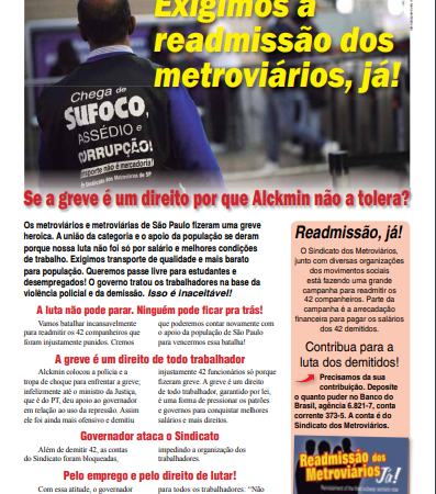 Carta Aberta à População – 27/06/2014