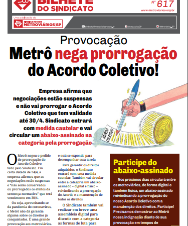 Bilhete nº 617 – 27/04/2020