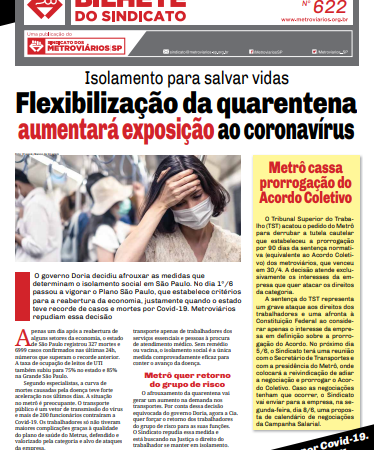 Bilhete nº 622 – 03/06/2020