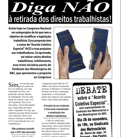 Carta Aberta à População – 12/11/2012