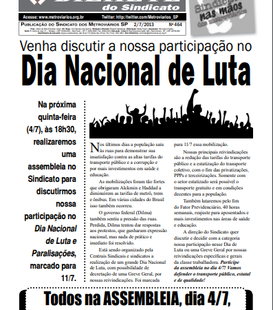 Bilhete nº 464 – 02/07/2013
