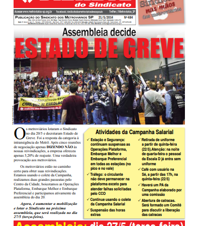 Bilhete nº 484 – 21/05/2014