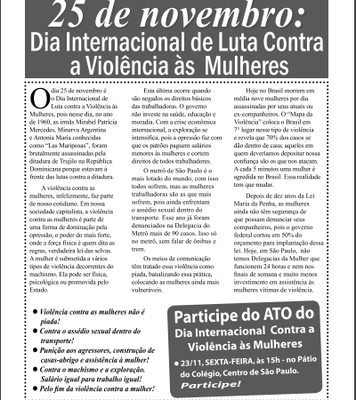Carta Aberta à População – 21/11/2012