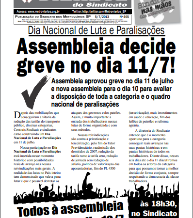 Bilhete nº 465 – 05/07/2013