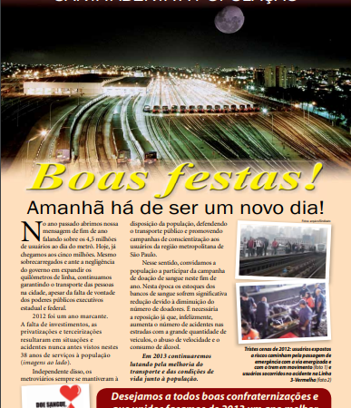 Carta Aberta à População – 10/12/2012